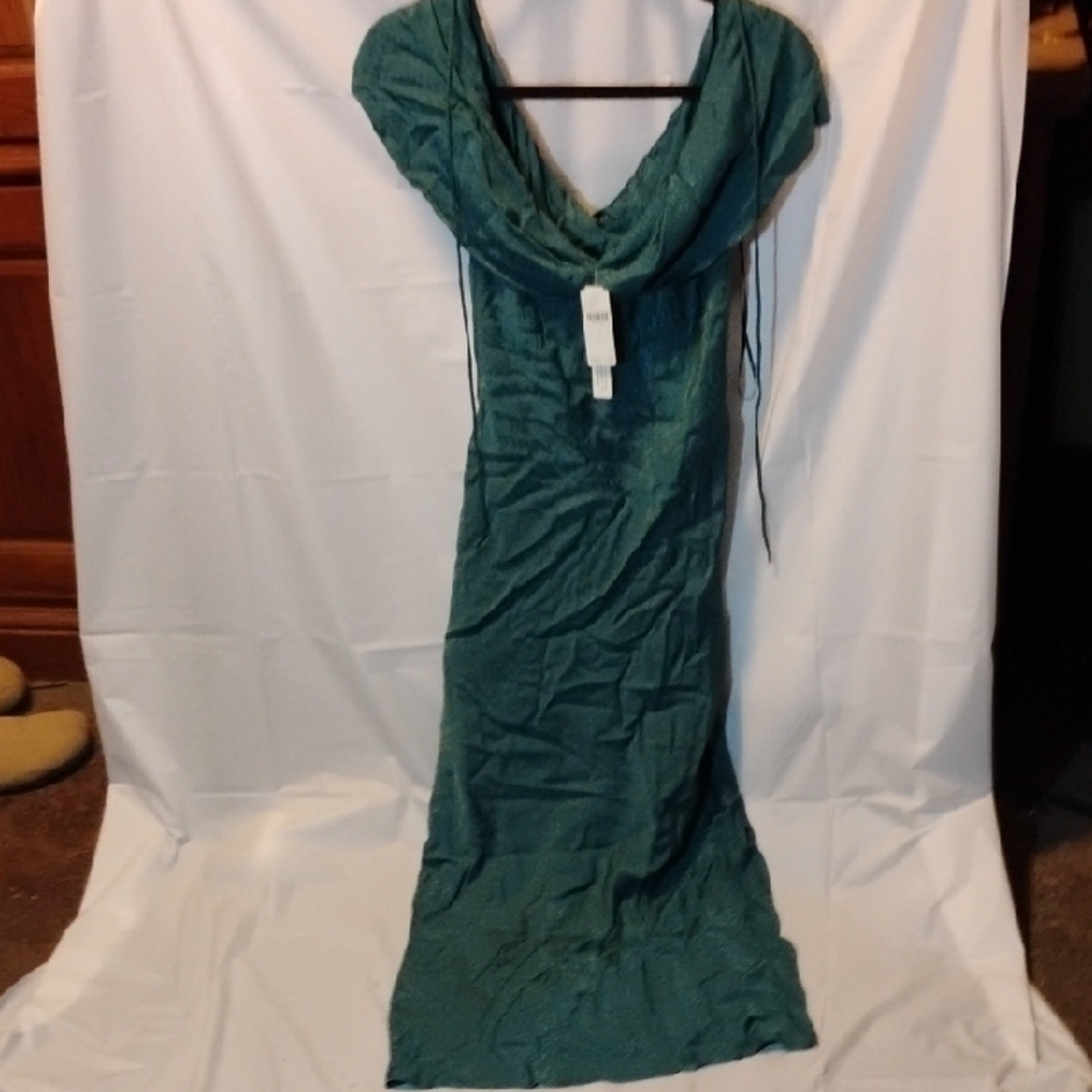 Maeve Dark Teal Textured Dress
